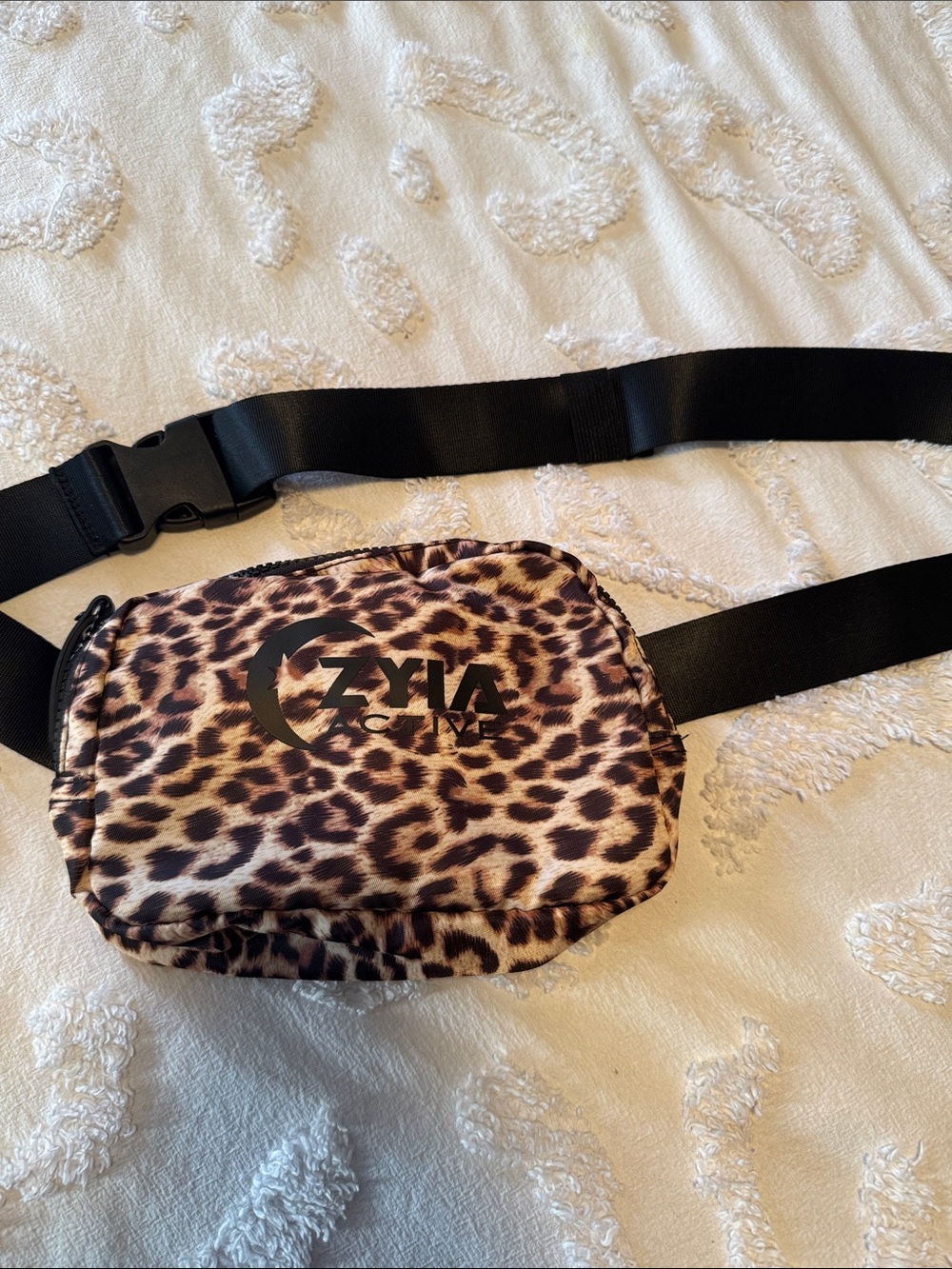 ZYIA Leopard Print Belt Bag in Brown and Black